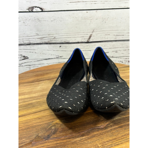 Women's Rothy's Black White Polka Dot The Point Flats Size 10.5 - Picture 6 of 13